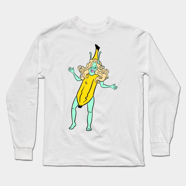 Banana Babe Long Sleeve T-Shirt by Sasha Banana 